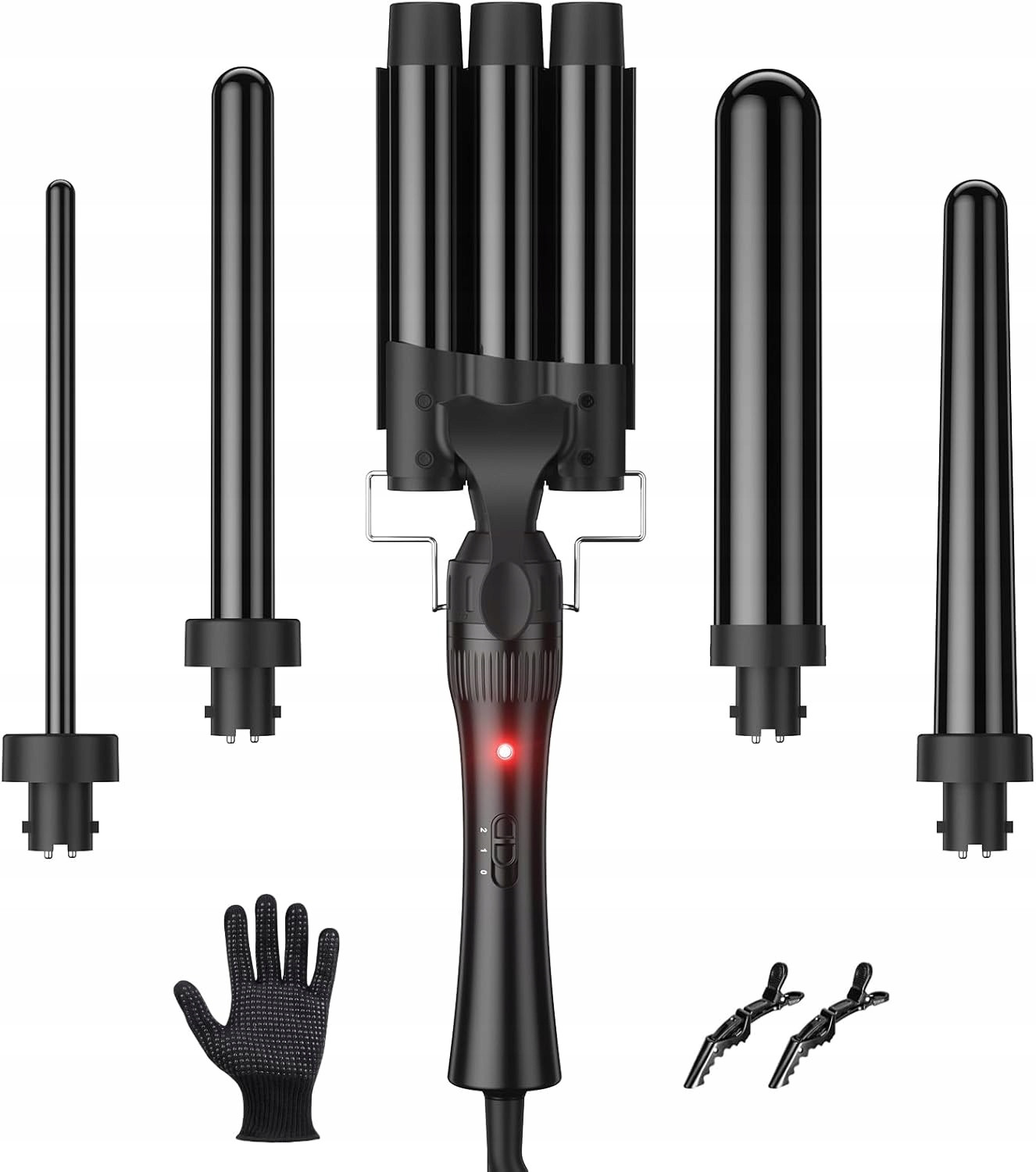 Kulma na vlasy 5 v 1 3 Vyměnitelné nástavce (180*-210*), ELEHOT-Store