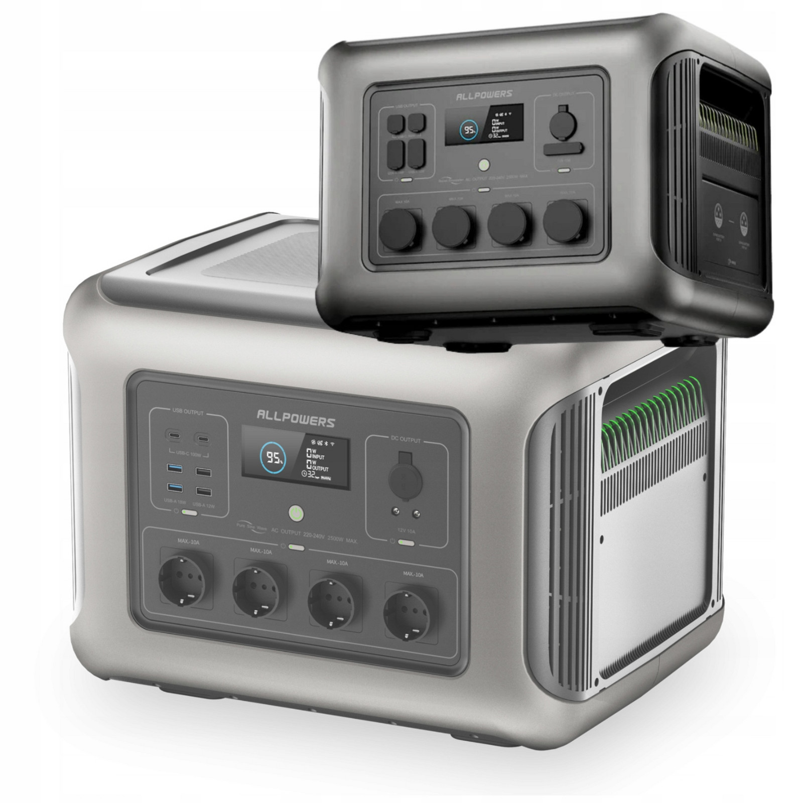 Přenosná Stanice Elektrického Proudu Jako Fossibot Napájející Elektrárnu Allpowers R2500