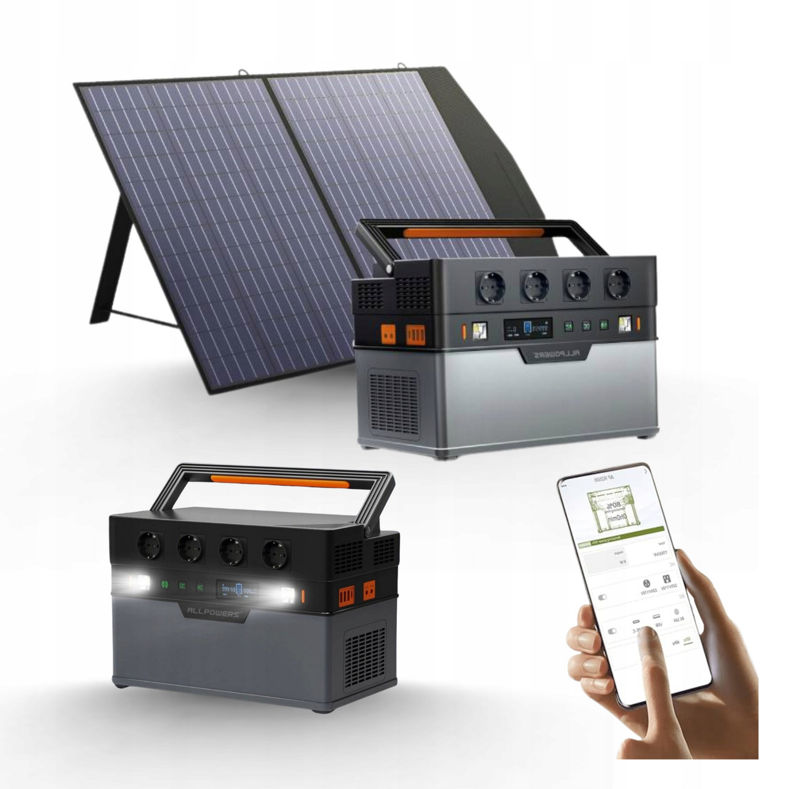 Nouzové Nabíjení Přenosná Nabíjecí Stanice 1500W Allpowers Sada Panel