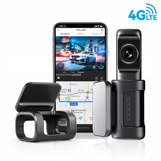 Ddpai Mini 5 4G Automobilový záznamník 4K 2160p, Gps, WiFi