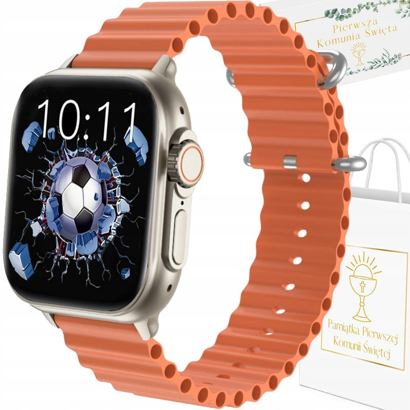 Hodinky Chytré Hodinky Svaté Přijímání Rubicon Oranžové Hovory Sport Hudba Kroky