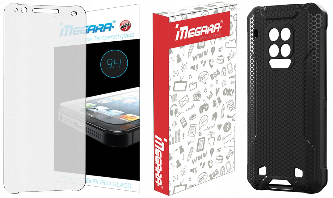 2 x Set Tvrzené sklo 9H pouzdro Hammer Construction