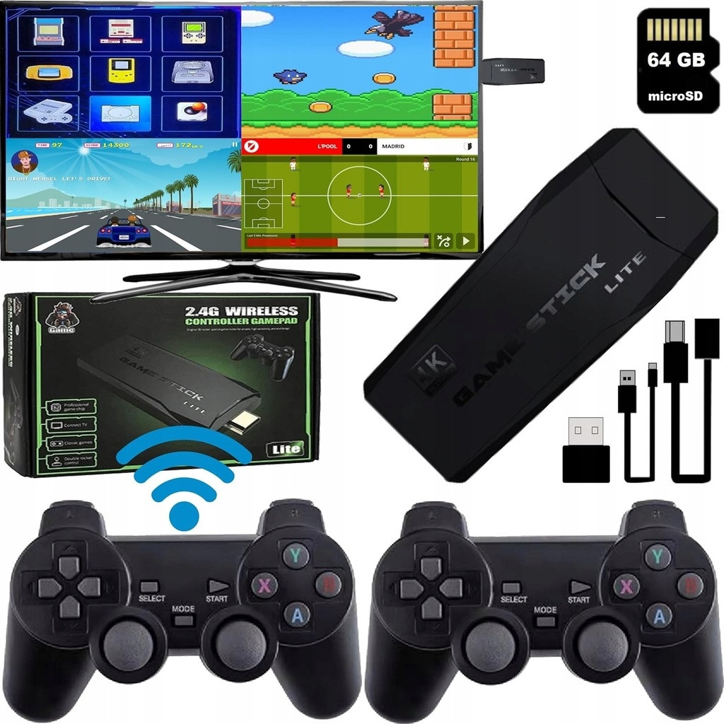 Grkonzola Retro Tv Televizní Hra Hdmi 2 Pady 25000 Her Polské Menu Pl