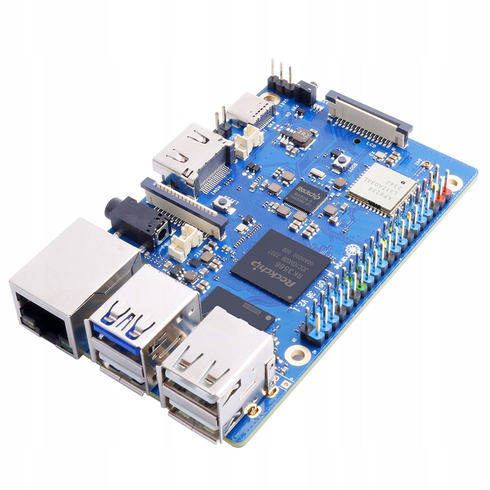 Orange Pi 3B 4GB Ram LPDDR4 WiFi Bluetooth M.2 M-key RJ45 Hdmi 4K Usb-c