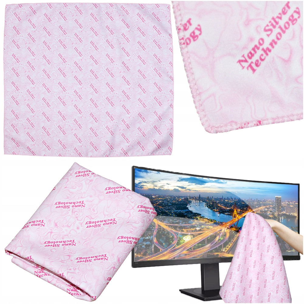 Raypath Utěrka Sunbeam Růžová L 38 x 41 cm Nanostříbro do kuchyně Kuchyně