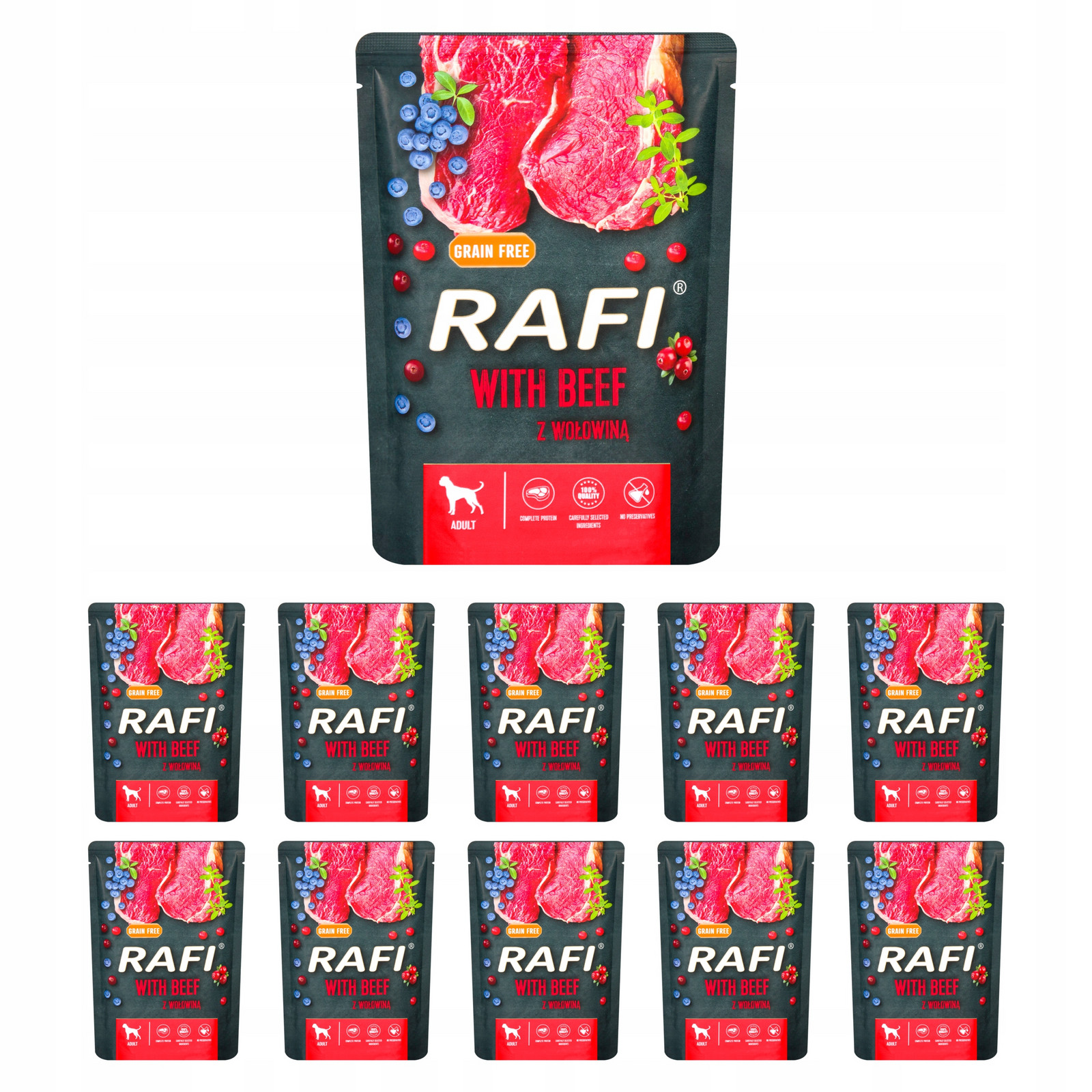 Dolina Noteci Rafi s hovězím masem Bez Obilovin 10x300g