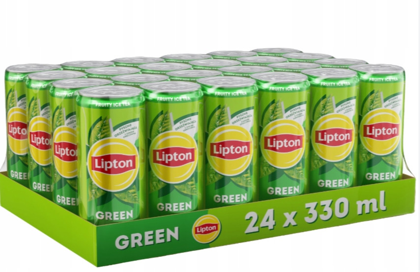 Nápoj Lipton Green Ice Tea zelený čaj 330 ml x 24 ml