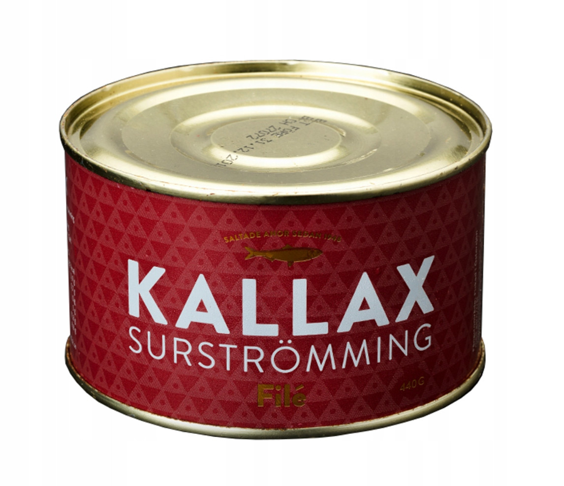 Nakládané Sledě Surstromming Kallax 440 g. Filety