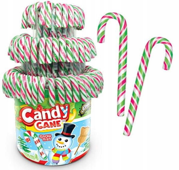 Lízátka Vánoční Cukrové Hole Na Stromeček Johny Bee Green Red White 100KS