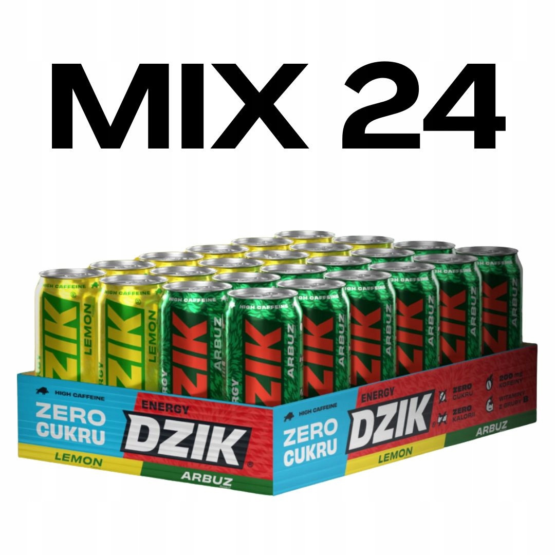 Wk Dzik Energy 500 ml Energetický nápoj Energetika 0 kalorií 0 cukru koks