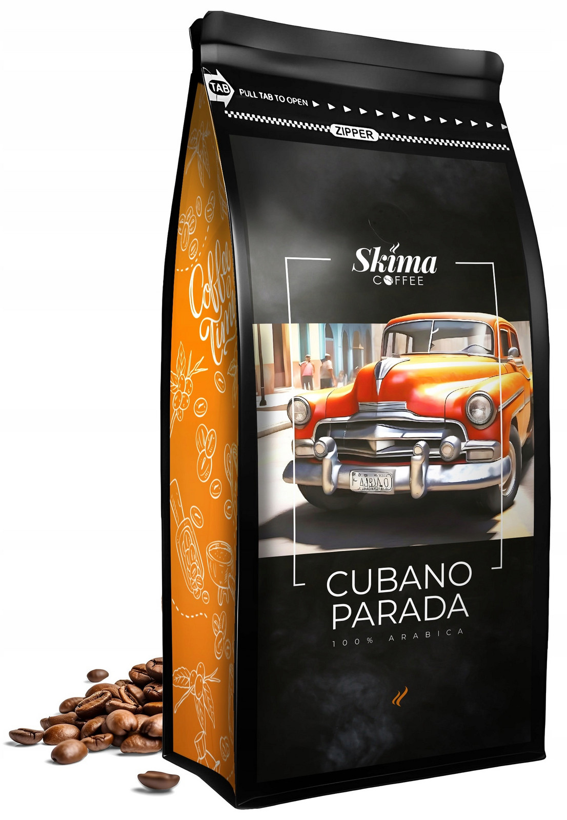 Káva zrnková 1 kg Cubano Parada 100% Arabica Čerstvá do kávovaru Dárek