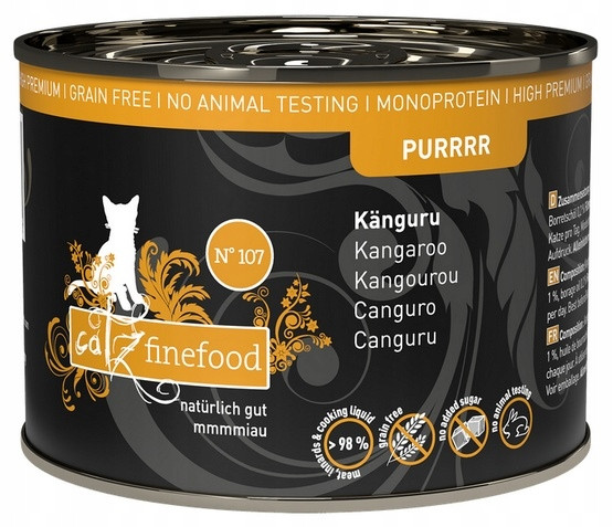 Catz Finefood Purrrr N.107 Kangur Set Plechovka 6x200g