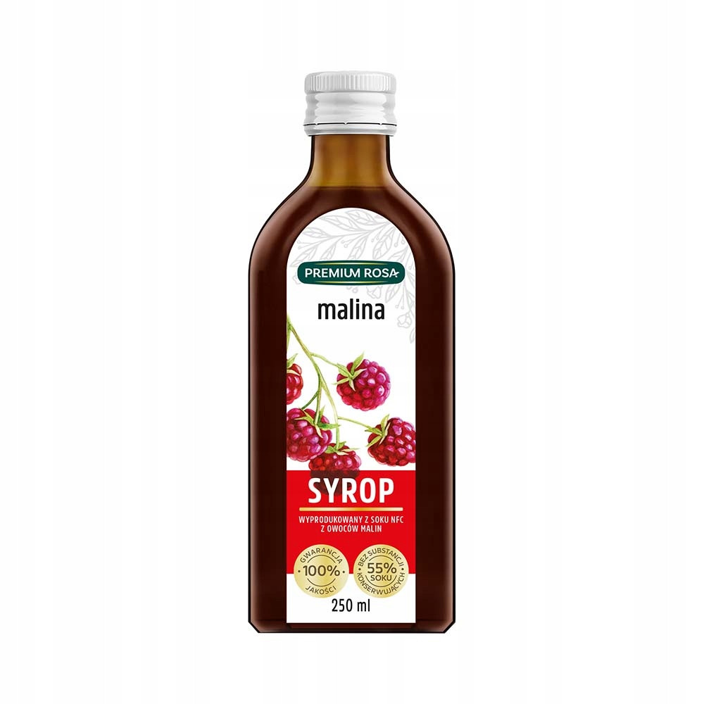Premium Rosa Malinový sirup 250 ml Set: 8 ks