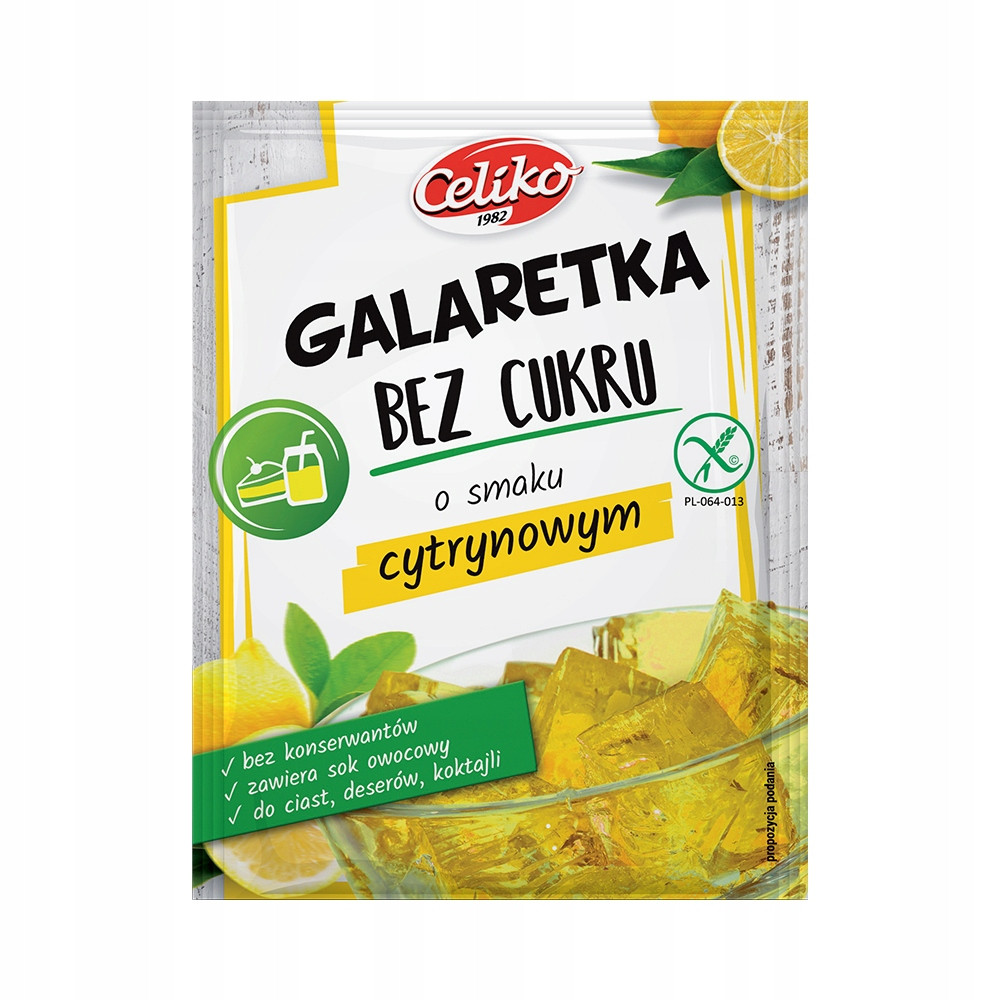 Celiko Želé bez cukru s citronovou příchutí 14 g Set: 30 ks