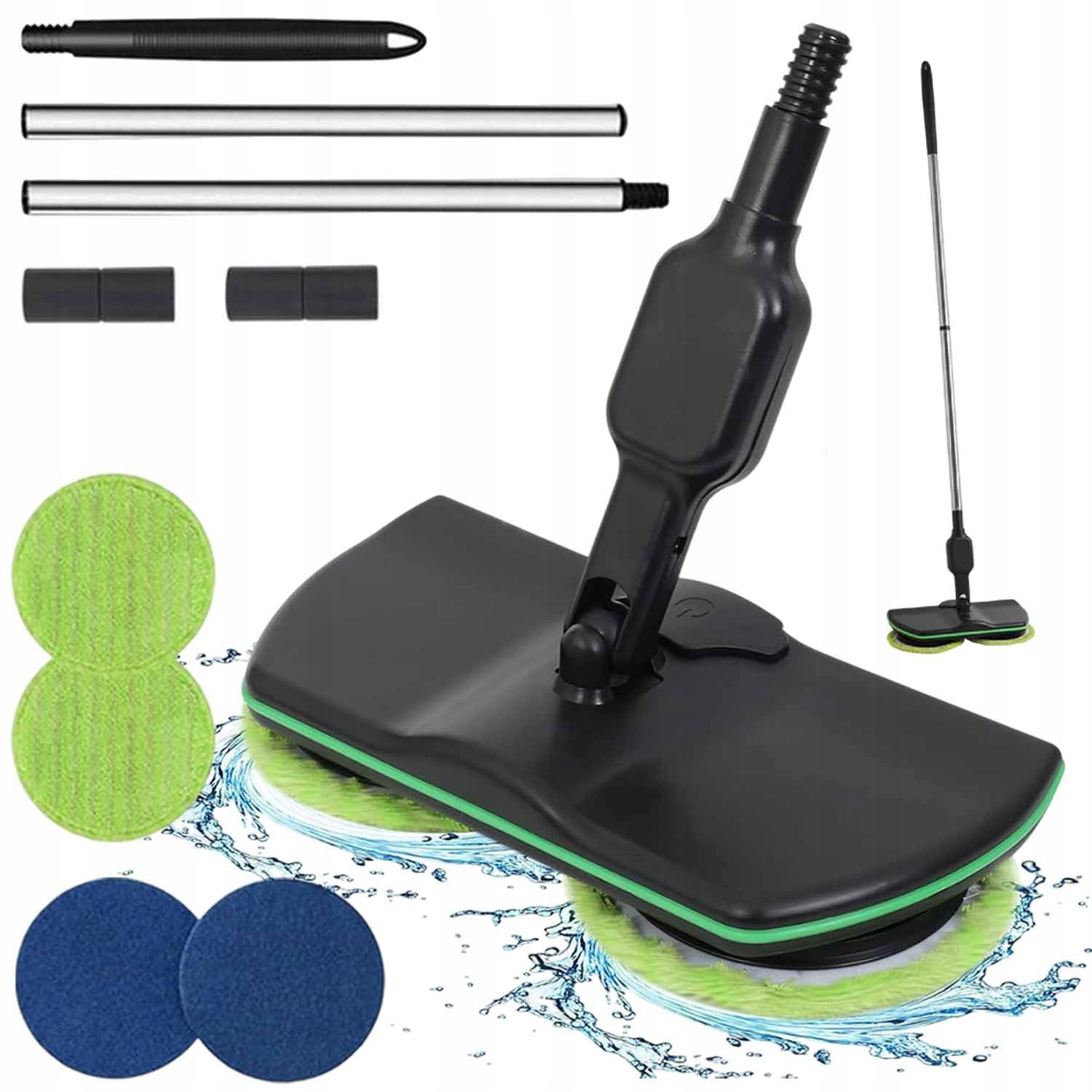 Bezdrátový Elektrický Mop Se 4 Čisticími Lešticími Kotouči Pro Domácnost