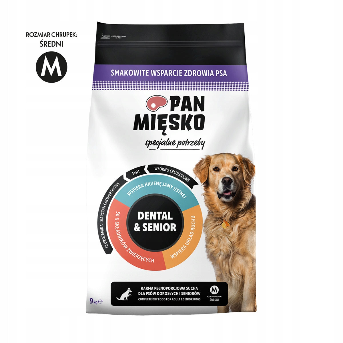 Pan Mięsko Dental Senior 9kg ústní hygiena podpora pohybového aparátu 9 kg