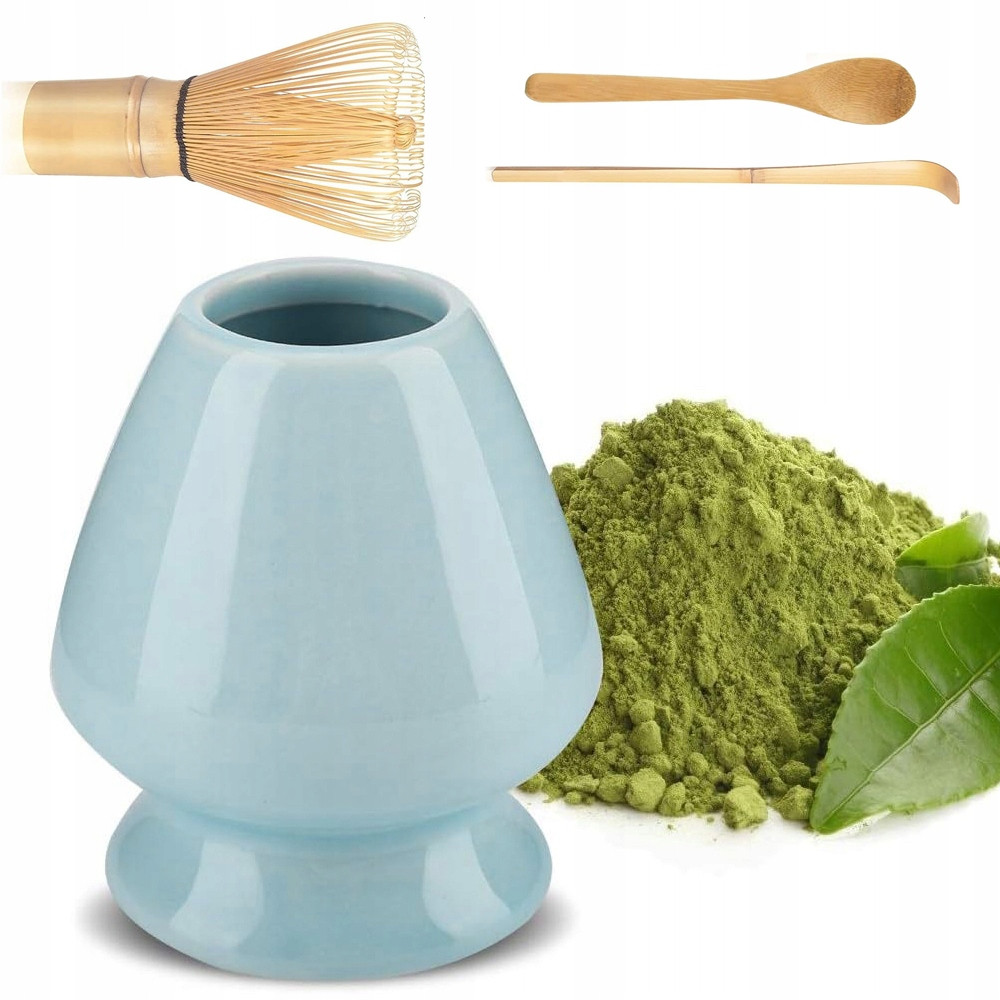 4 Sady Pro Čajový Obřad Matcha+miska+bambusová Lžička