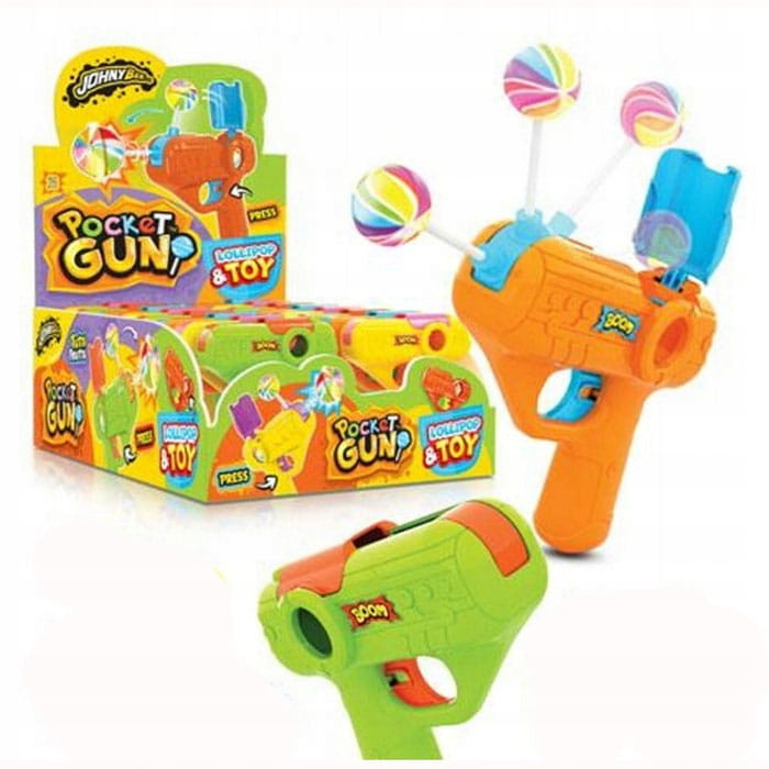 Johny Bee Lízátko Pistole Pocket Gun (5G) 16 Ks