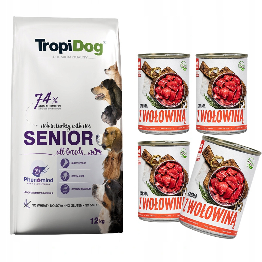 Tropidog Premium Senior 12 kg