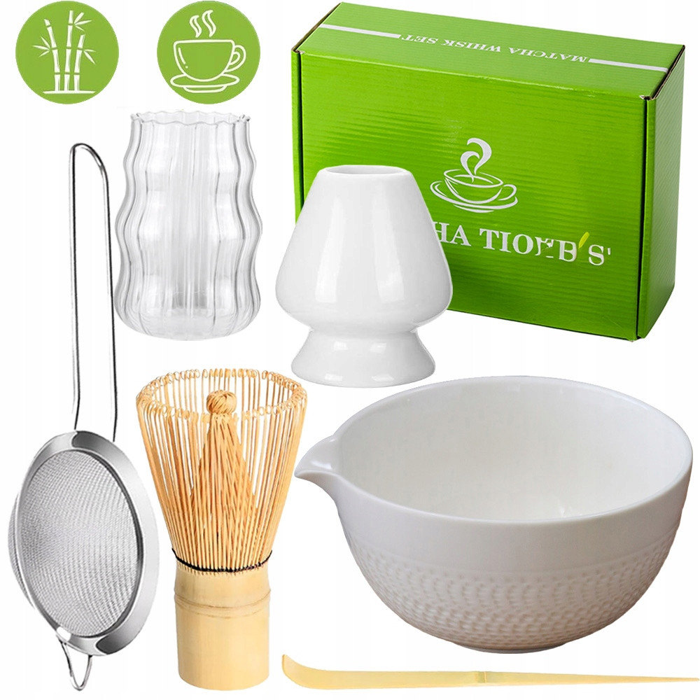 Bambusových Čajových Lžiček Příslušenství K Matchy 7 Ks Vysoká Kvalita