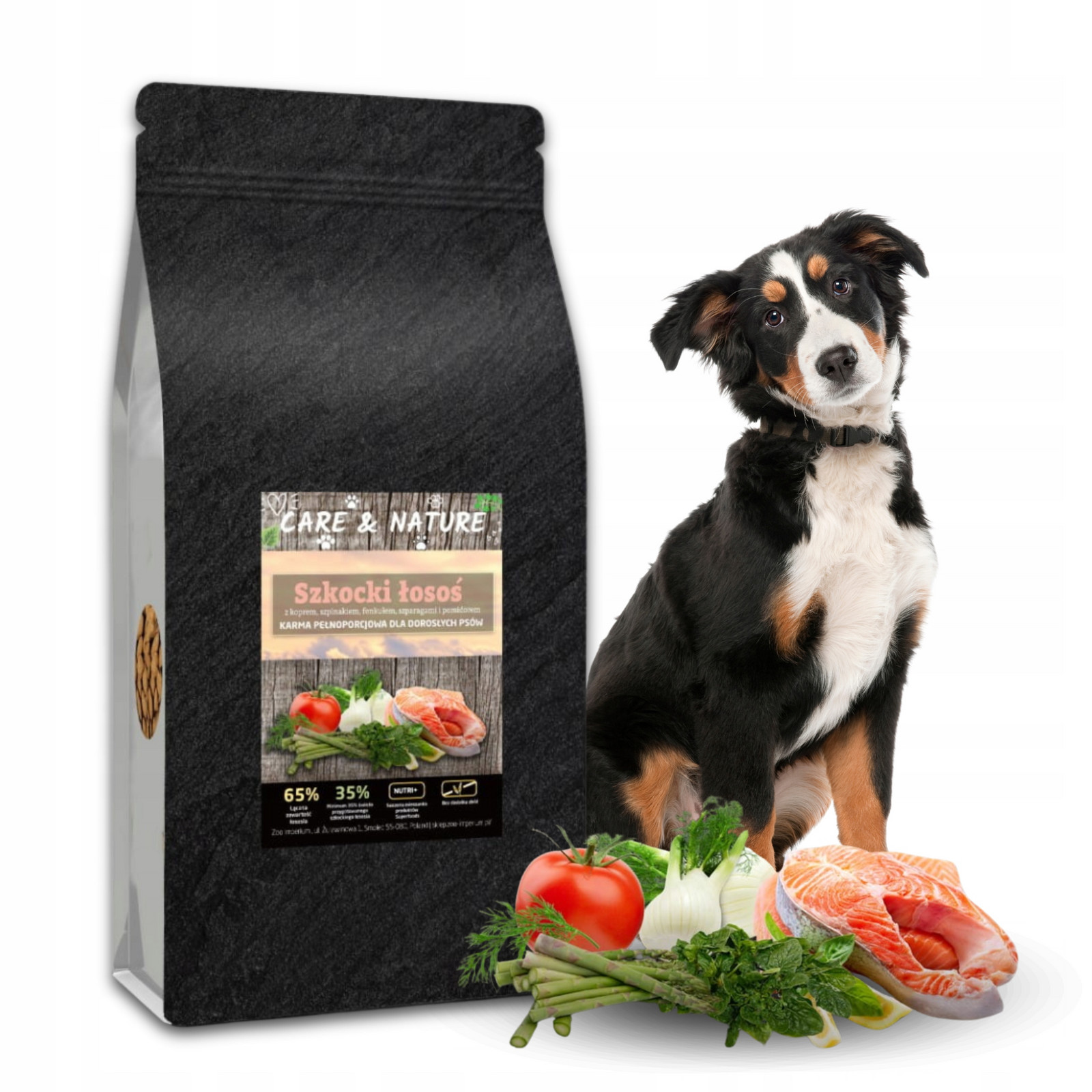 Suché Krmivo pro psa Bezobilné Care and Nature Skotský losos Granule 2 kg