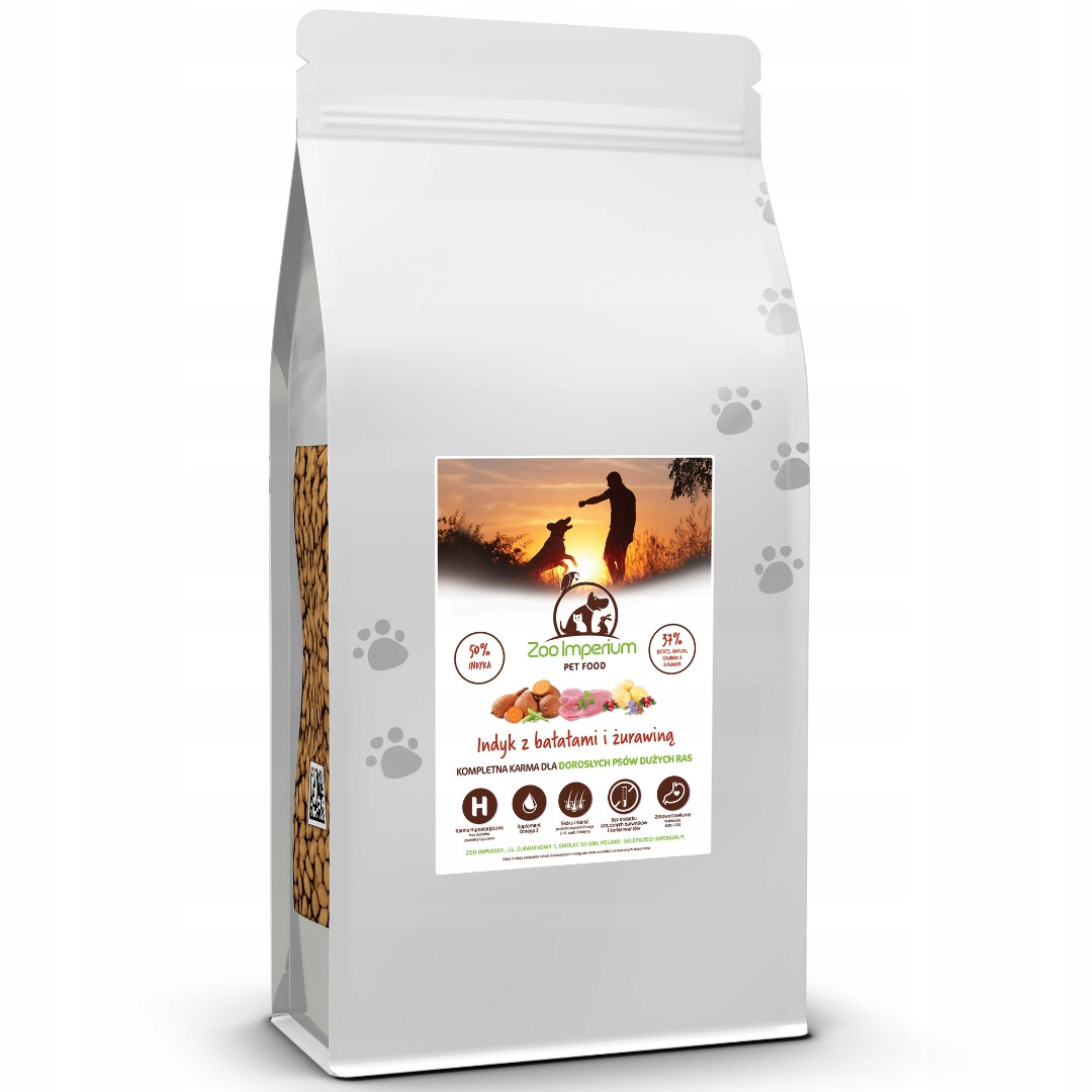 Suché Krmivo pro psa Zoo Impérium Hypoalergenní Krůta s batáty 12 kg