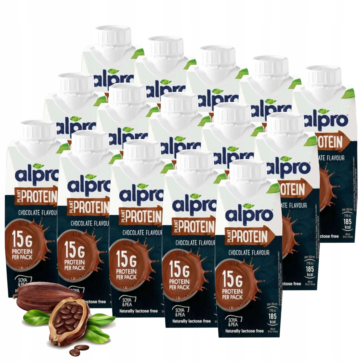 Rostlinný nápoj vysokoproteinová čokoládová příchuť Alpro Protein Choco 15x250ml