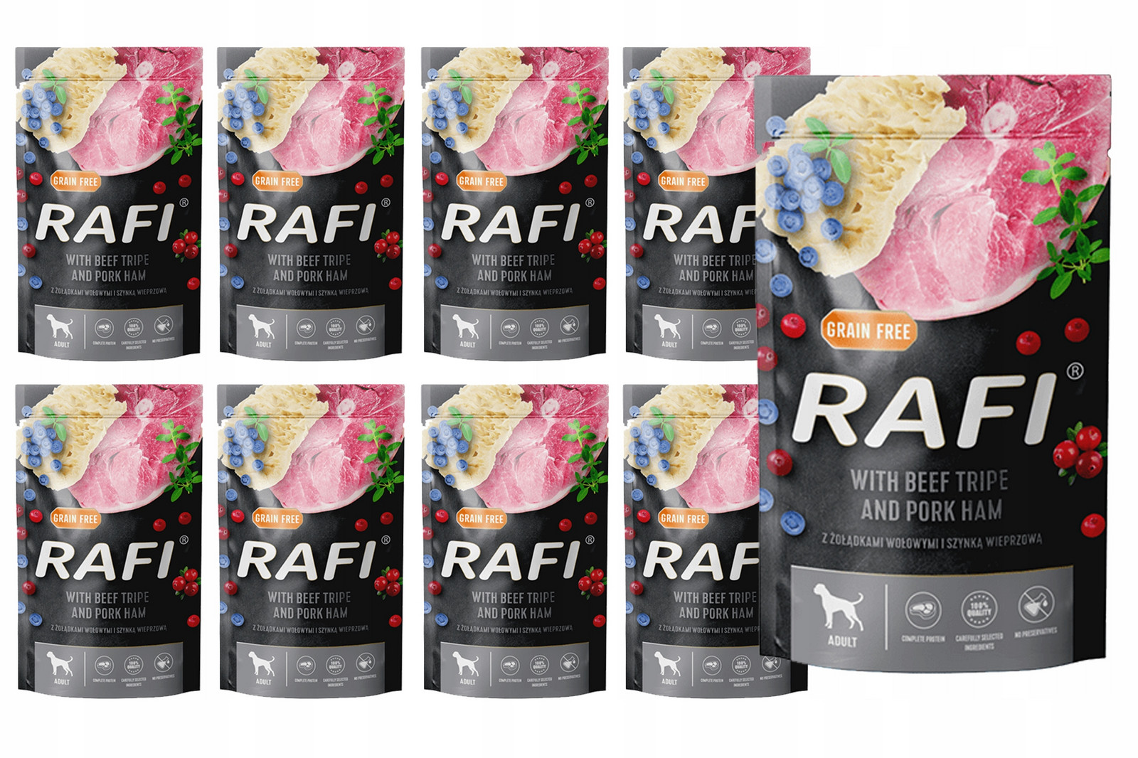 Rafi krmivo Sáška Žlutá Šunka 10x500G