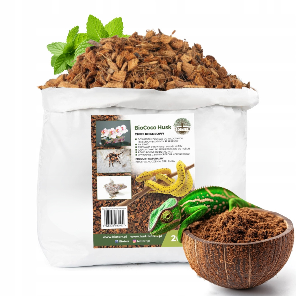 BioCoco Husk Giant Kokosová podlaha chips 200 l připravená k použití