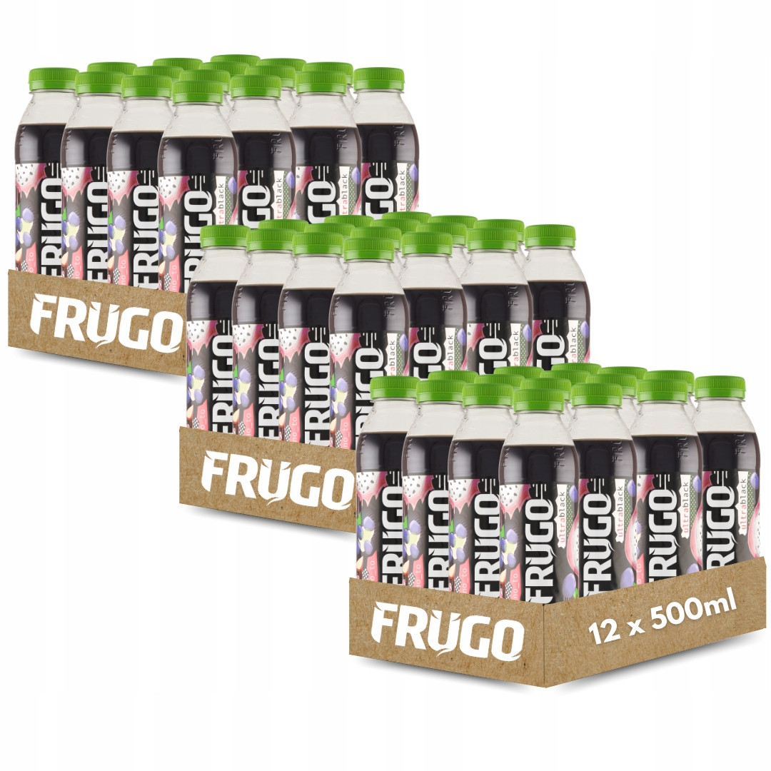 Frugo Ultra Black Neperlivý víceplodý nápoj 500 ml x 36 kusů