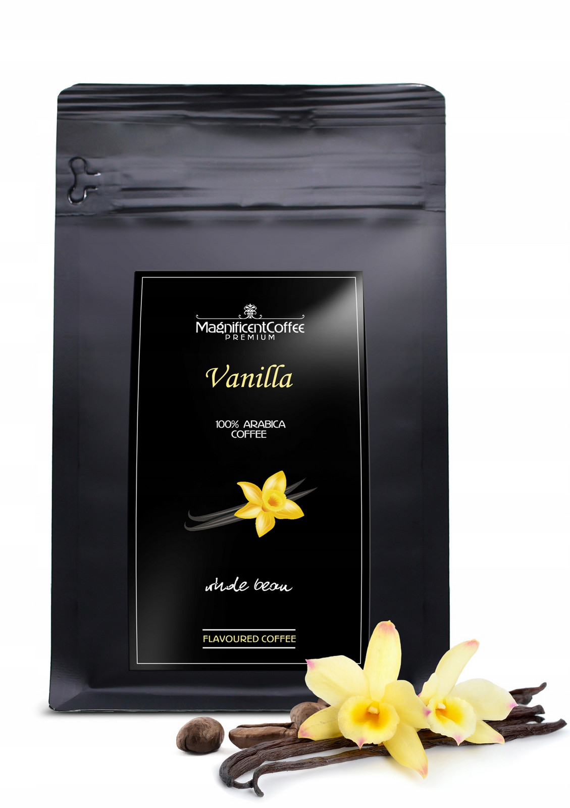 Káva zrnková ochucená 500g Vanilla 100% Arabica