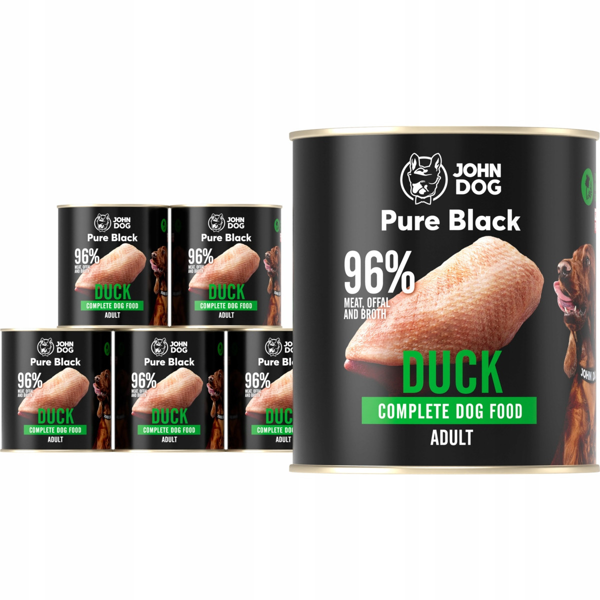 Krmivo mokré bez obilovin Pure Black s kachnou 6 x 800 g