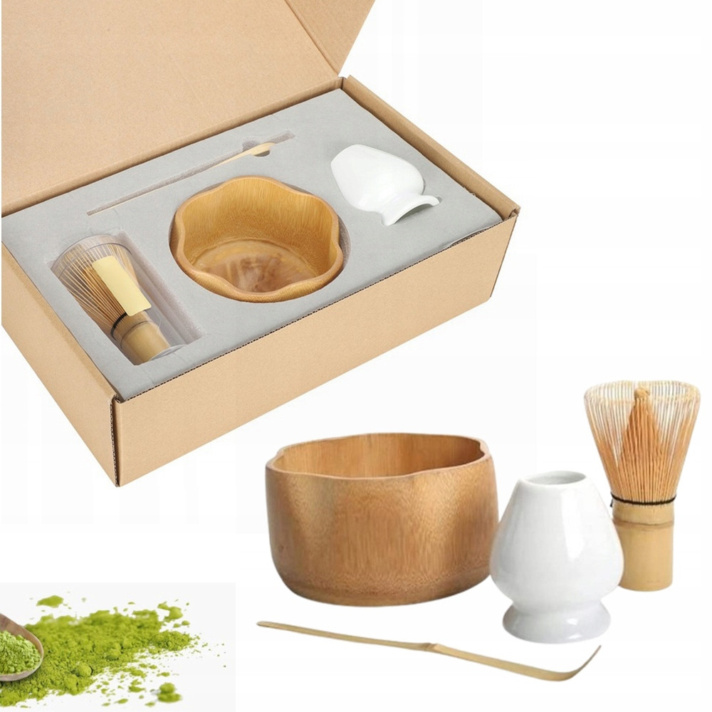 Čaj japonská matcha sada šálek metla stojan každodenní