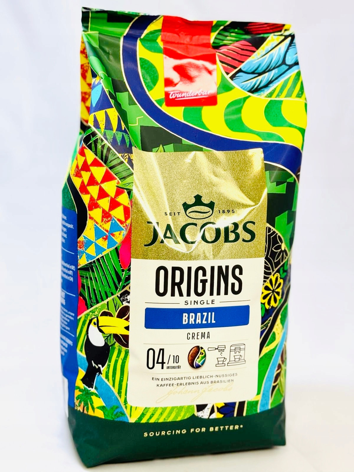 Káva Jacobs Origins Brazil Crema Zrno 1 kg