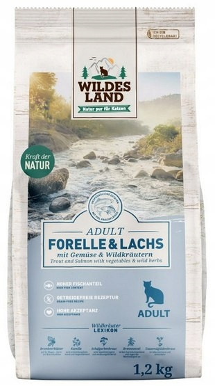 Wildes Land Cat Classic Adult Forelle ‎& Lachs 1,2 kg