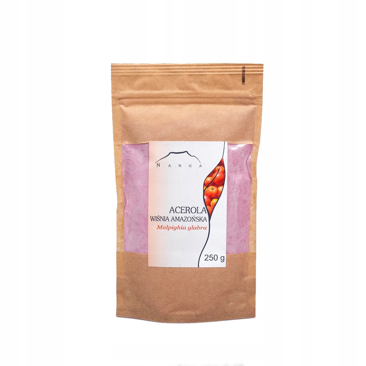 Acerola Malpighia glabra mletá 250 g Nanga