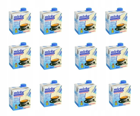 Zahuštěné mléko neslazené 4% light 12 po 500 g 04.08.25