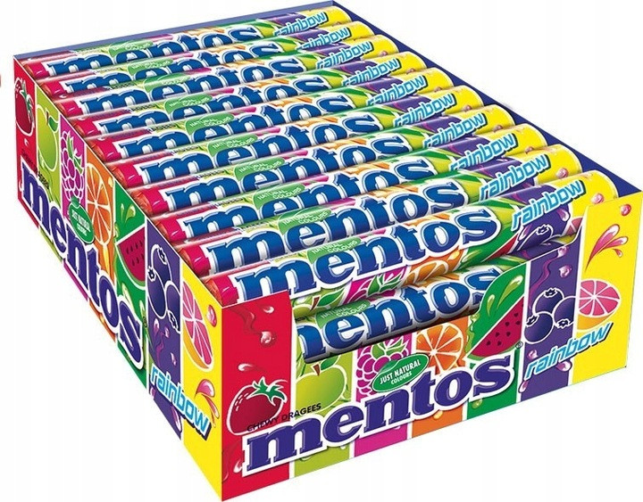 Mentos Rainbow 37,5g/40 Karton