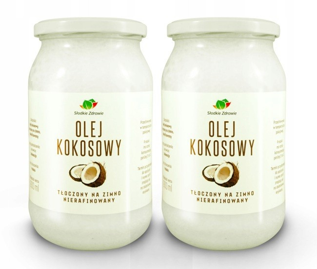 Kokosový Olej 2x 900ml Nerafinovaný Extra Virgin