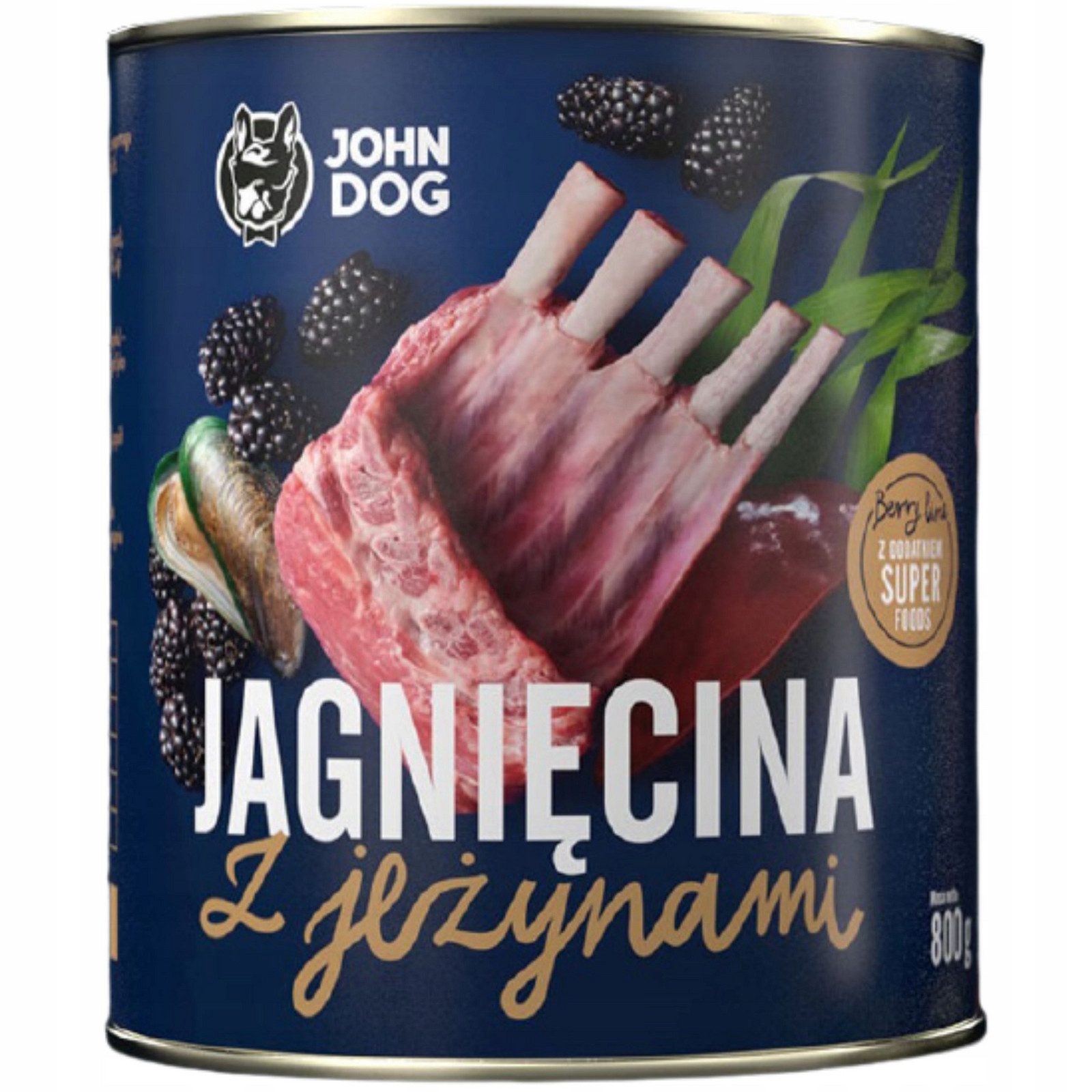 John Dog Berry Adult Jehněčí s ostružinami 800g