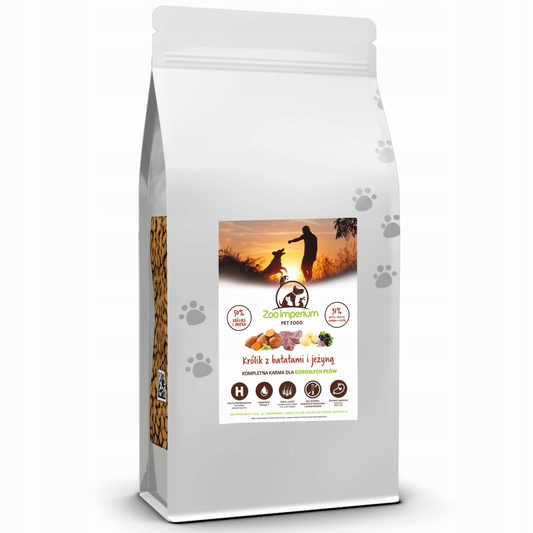 Suché Krmivo pro psa Grain Free Zoo Imperium Králík Krůta Batáty Ostružina 2 kg