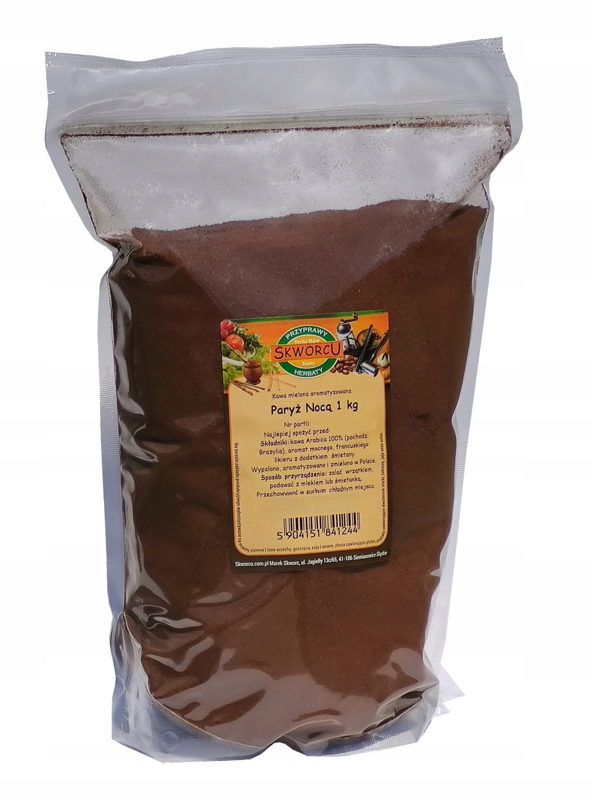 Mletá káva Paříž v noci 1 kg aroma Velké Balení