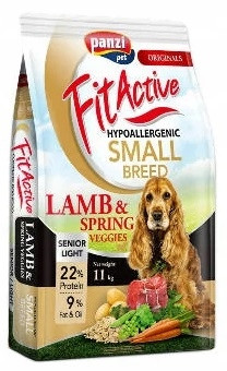 Fit Active Hypoallergenic Light Senior Mono Lamb 11 kg pro psy malých plemen