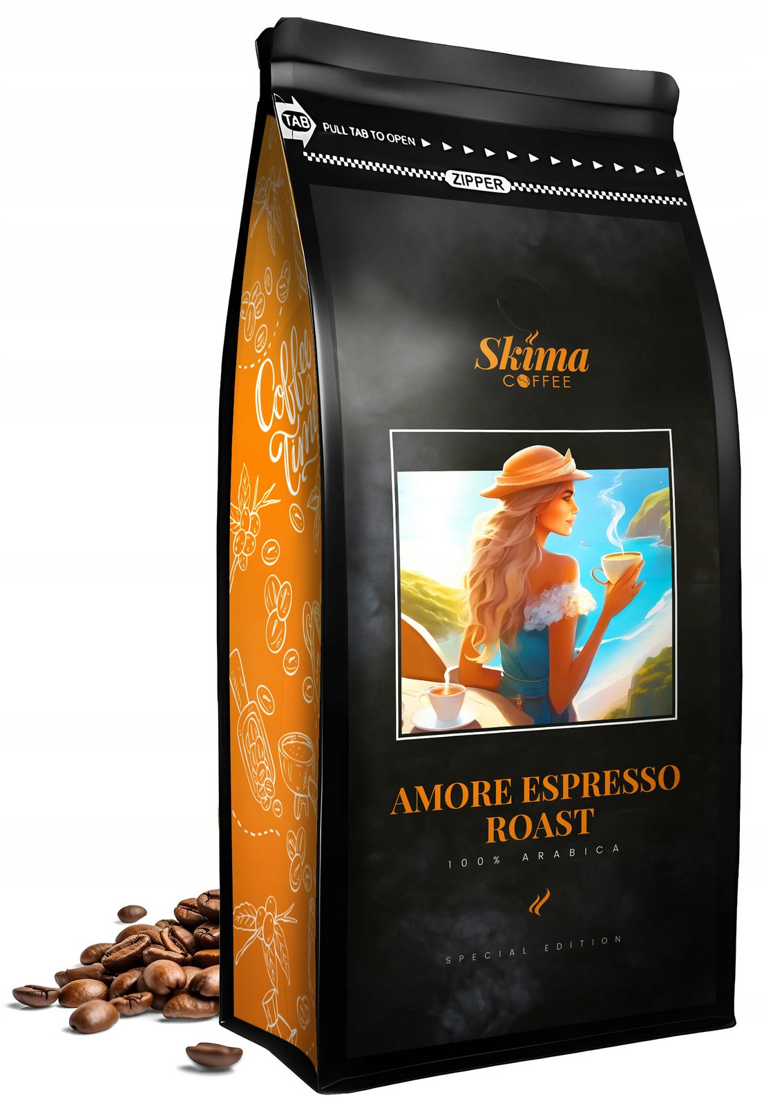 Káva zrna 1kg Amore Espresso Roast (speciální Edice) do kávovaru Dárek