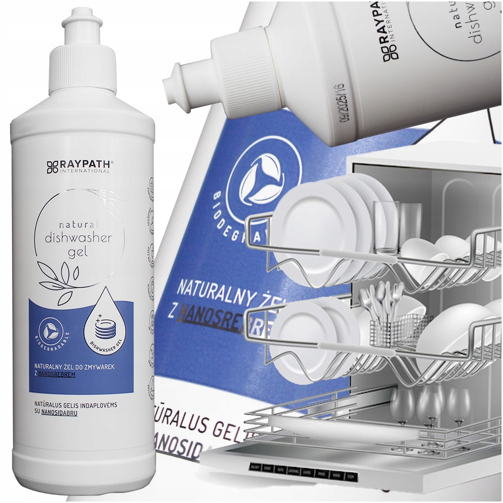 Raypath přírodní Gel do myčky nádobí 500 ml 0,5 kg Ekologický více než 30 cyklů