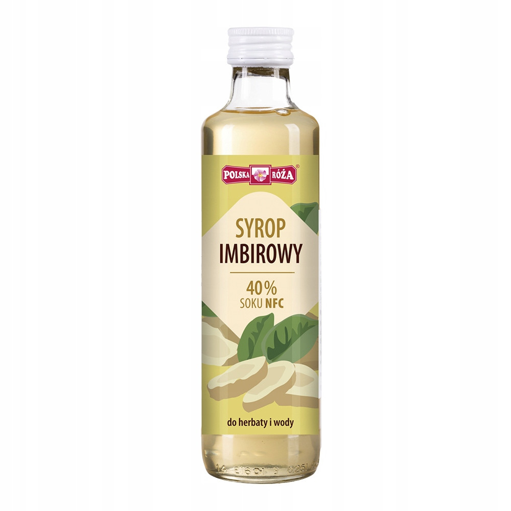 Polsko Róża Zázvorový sirup 250 ml Set: 6 ks