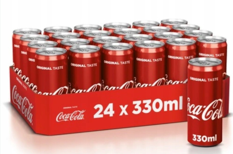 Coca cola v plechovce 24 x 330 ml