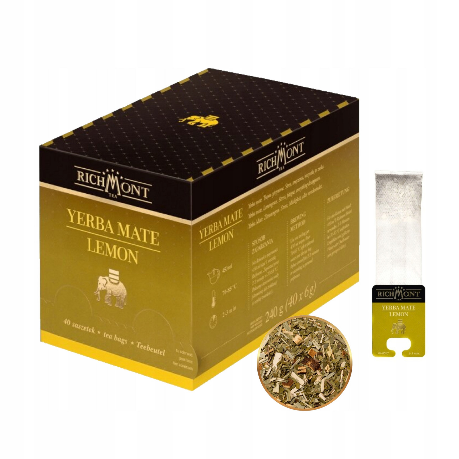 Čaj Richmont Yerba Mate Lemon citron myrta 40 x 6 g