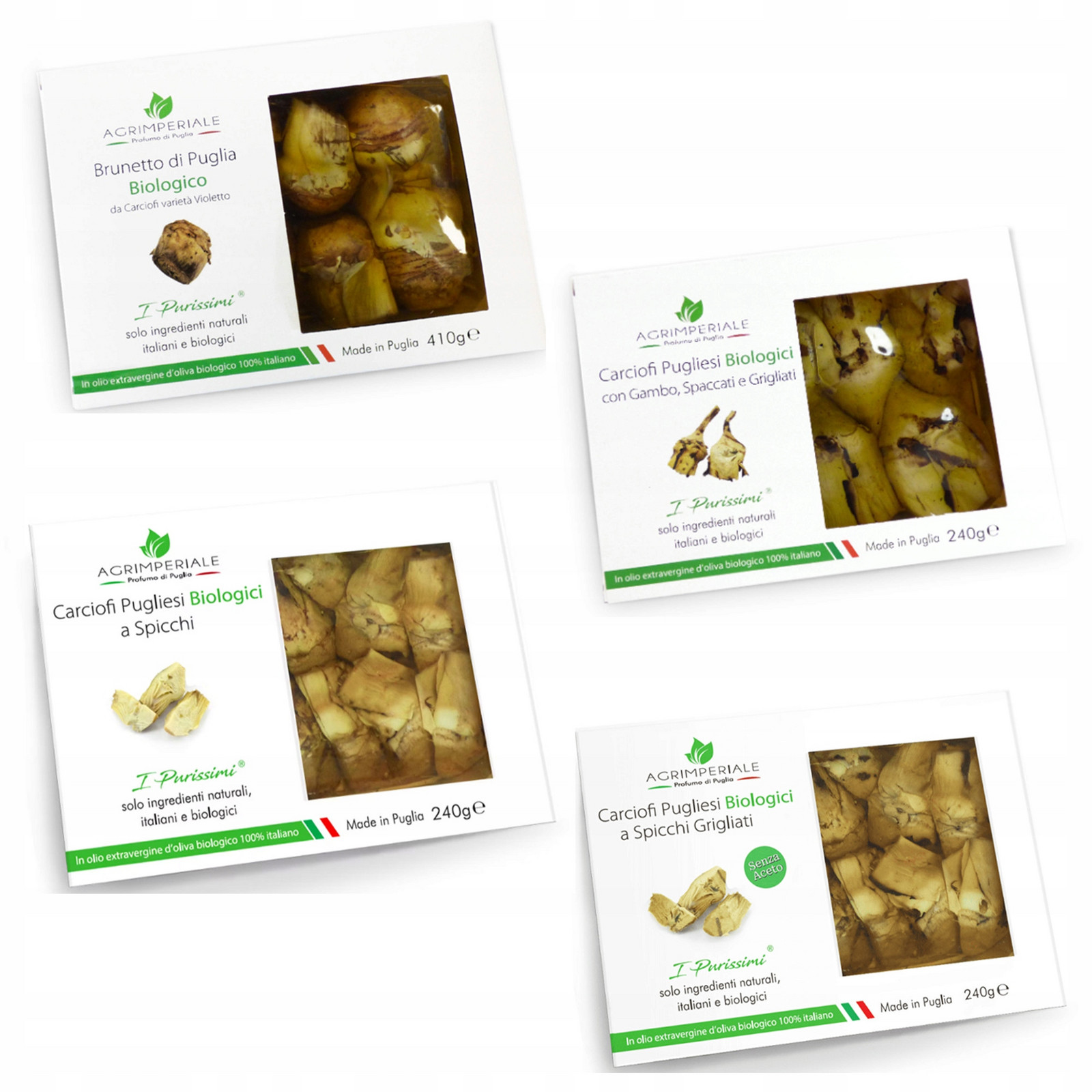 Sada Italských Grilovaných Artyčoků Jako dárek Premium Agrimperiale