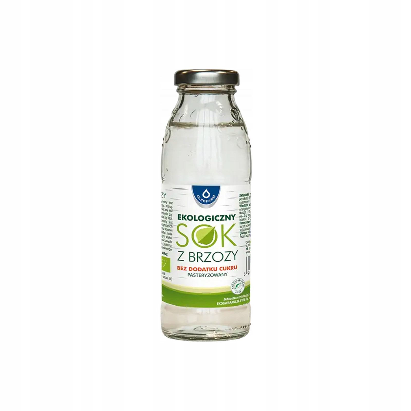 Oleofarm Bio břízová šťáva bez cukru Bio 300 ml Set: 15 ks